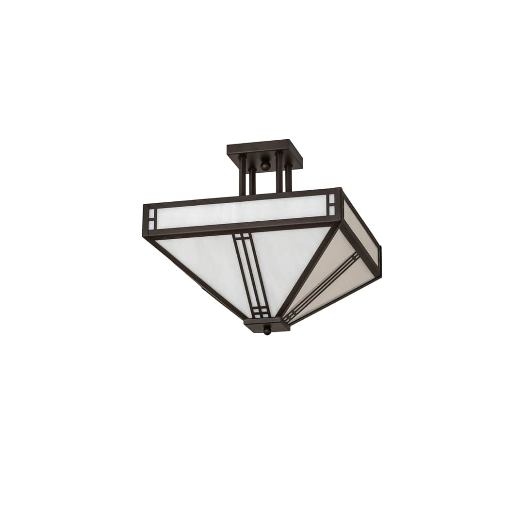 Prairie Loft 4 Light 9" Wide Semi-Flush Ceiling Fixture