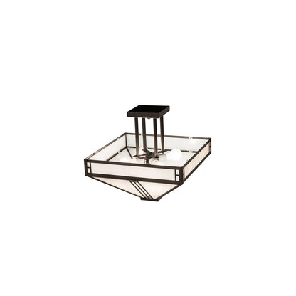 Prairie Loft 4 Light 9" Wide Semi-Flush Ceiling Fixture