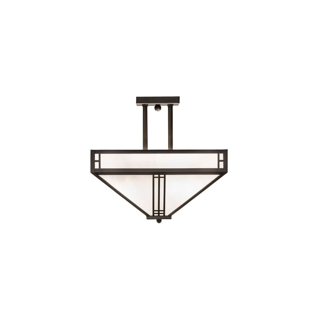 Prairie Loft 4 Light 9" Wide Semi-Flush Ceiling Fixture