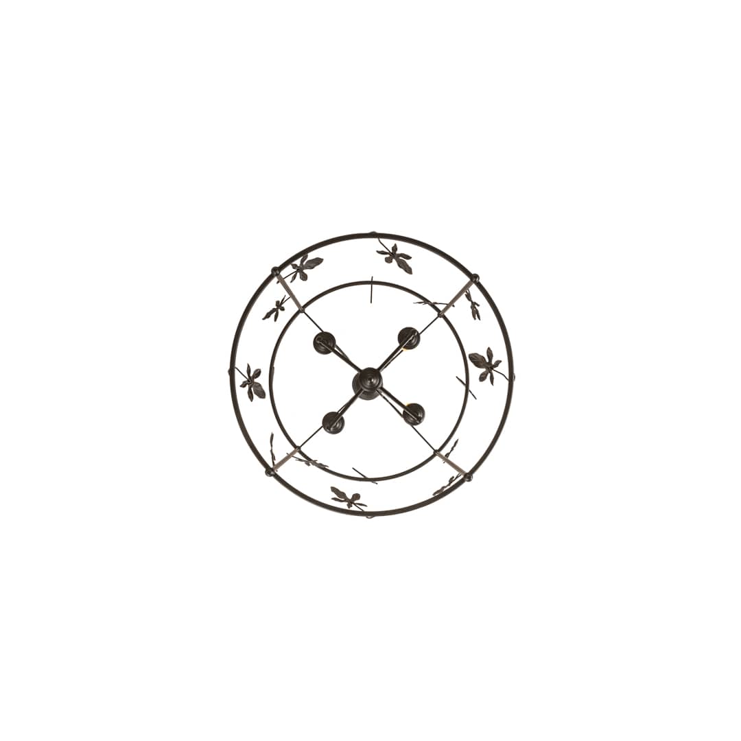 4 Light 25" Wide Taper Candle Pendant