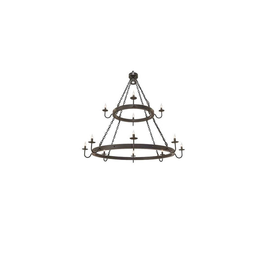 Suffolk 12 Light 60" Wide Taper Candle Style Chandelier