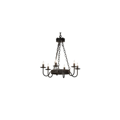 Edinburgh 6 Light 24" Wide Taper Candle Style Chandelier