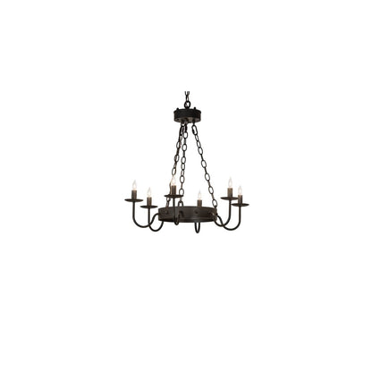 Edinburgh 6 Light 24" Wide Taper Candle Style Chandelier