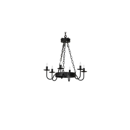 Edinburgh 6 Light 24" Wide Taper Candle Style Chandelier