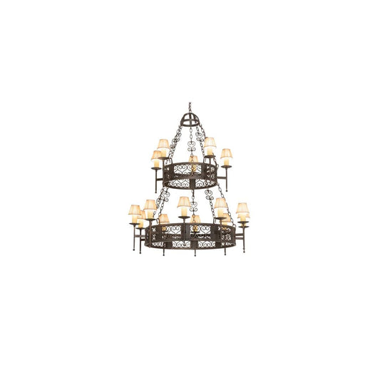 Toscano 15 Light 48" Wide Ring Chandelier