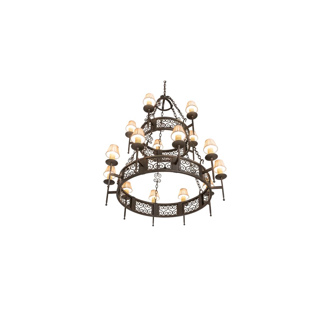 Toscano 15 Light 48" Wide Ring Chandelier