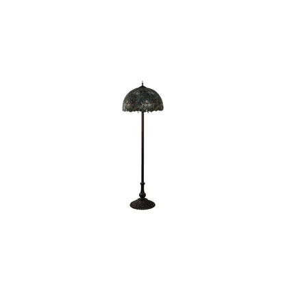 3 Light 62" Tall Tiffany Floor Lamp