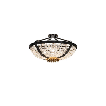 Chrisanne 3 Light 24" Wide Semi-Flush Bowl Ceiling Fixture