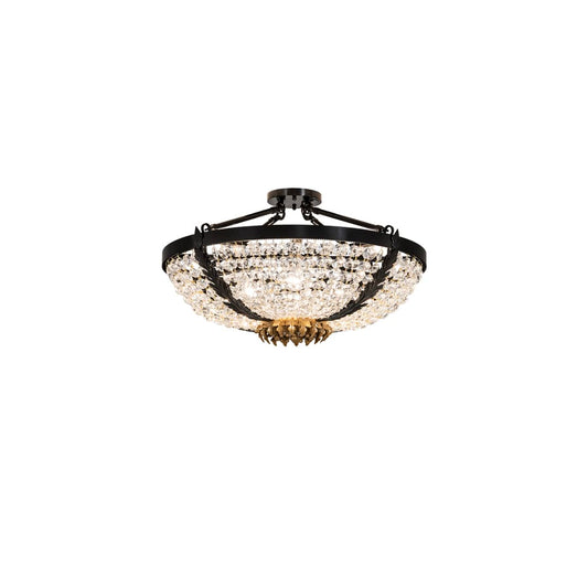 Chrisanne 3 Light 24" Wide Semi-Flush Bowl Ceiling Fixture