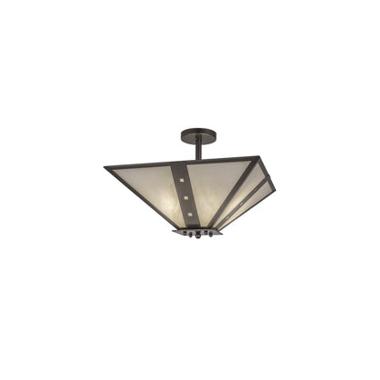 Zandra 4 Light 34" Wide Semi-Flush Ceiling Fixture