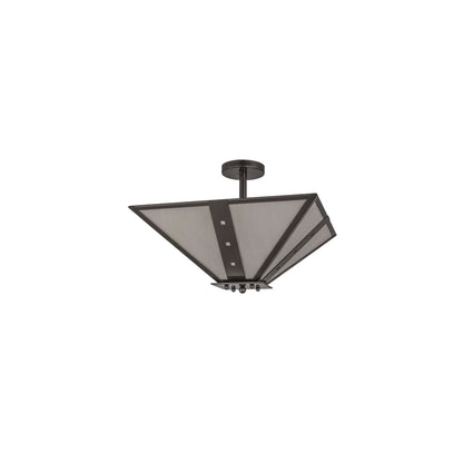Zandra 4 Light 34" Wide Semi-Flush Ceiling Fixture
