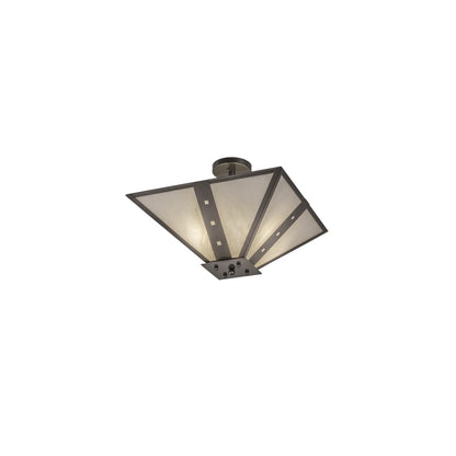 Zandra 4 Light 34" Wide Semi-Flush Ceiling Fixture