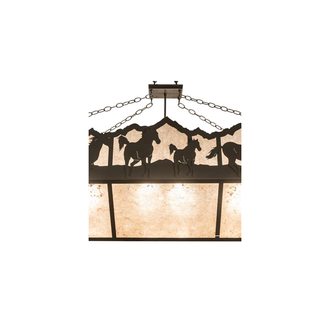 6 Light 54" Wide Linear Pendant