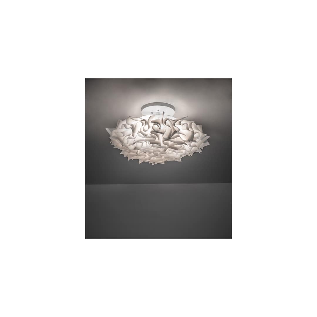 Paper Meringue 3 Light 31" Wide Semi-Flush Ceiling Fixture