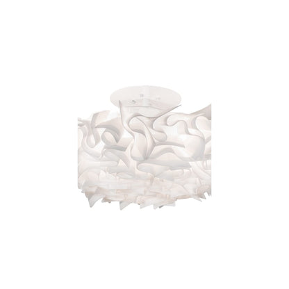Paper Meringue 3 Light 31" Wide Semi-Flush Ceiling Fixture