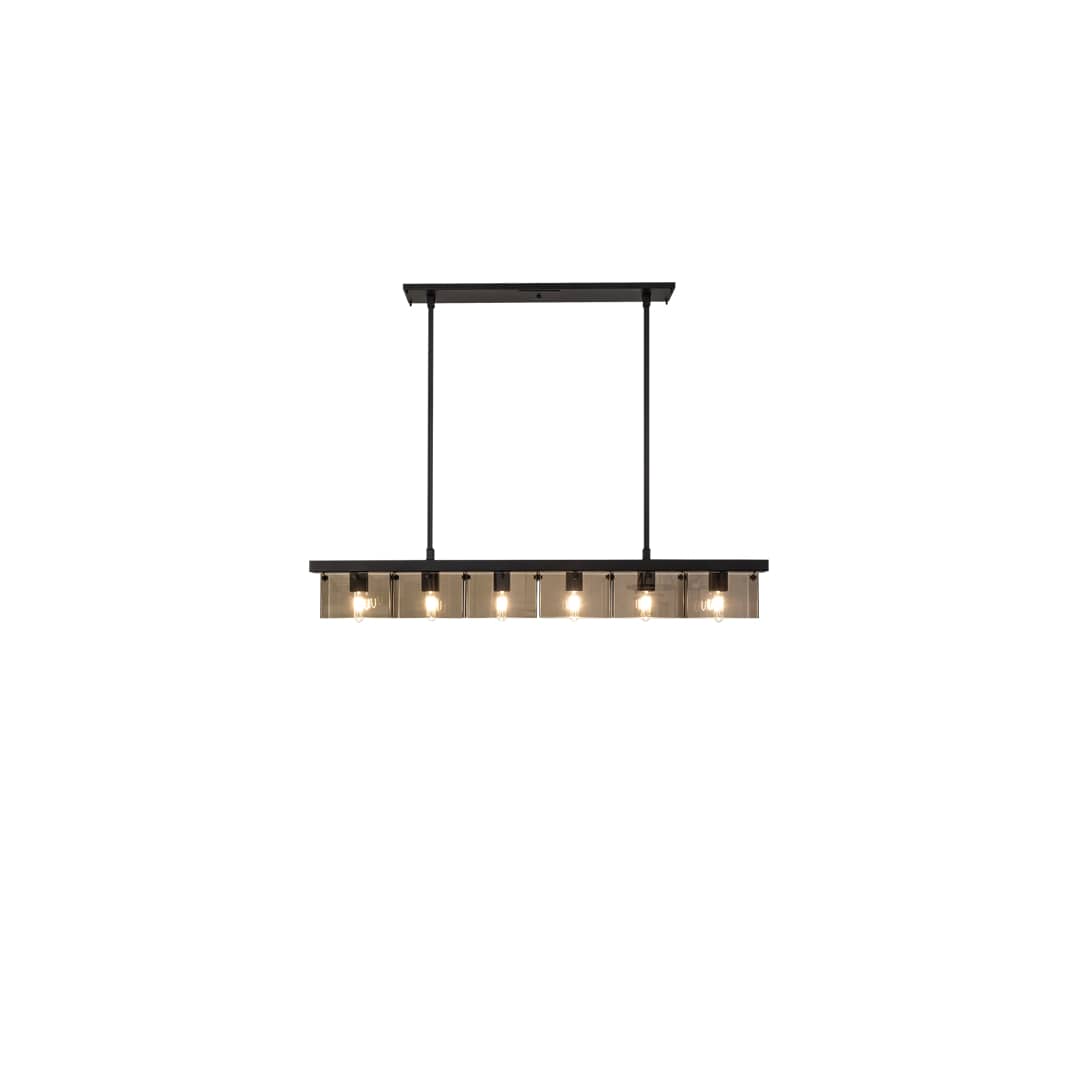 6 Light 59" Wide Linear Pendant