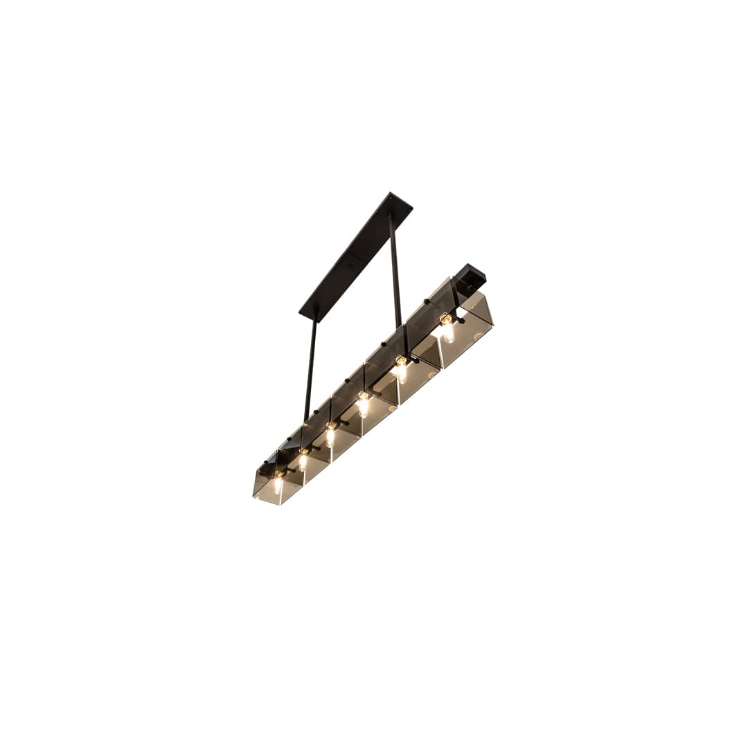 6 Light 59" Wide Linear Pendant