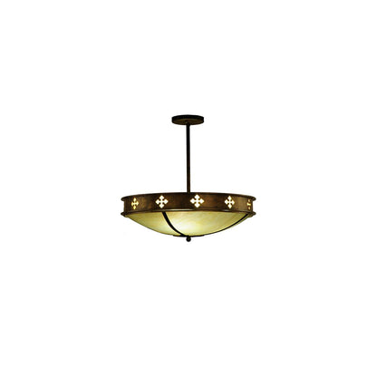 Byzantine 3 Light 20" Wide Semi-Flush Bowl Ceiling Fixture