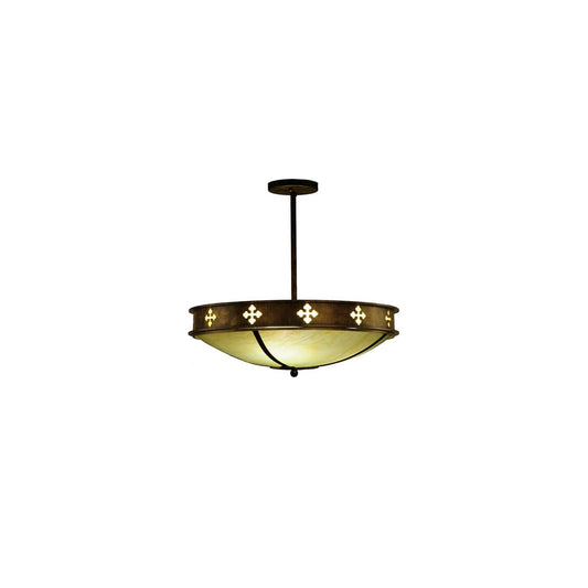 Byzantine 3 Light 20" Wide Semi-Flush Bowl Ceiling Fixture