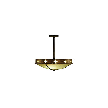 Byzantine 3 Light 20" Wide Semi-Flush Bowl Ceiling Fixture