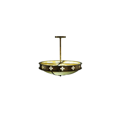 Byzantine 3 Light 20" Wide Semi-Flush Bowl Ceiling Fixture