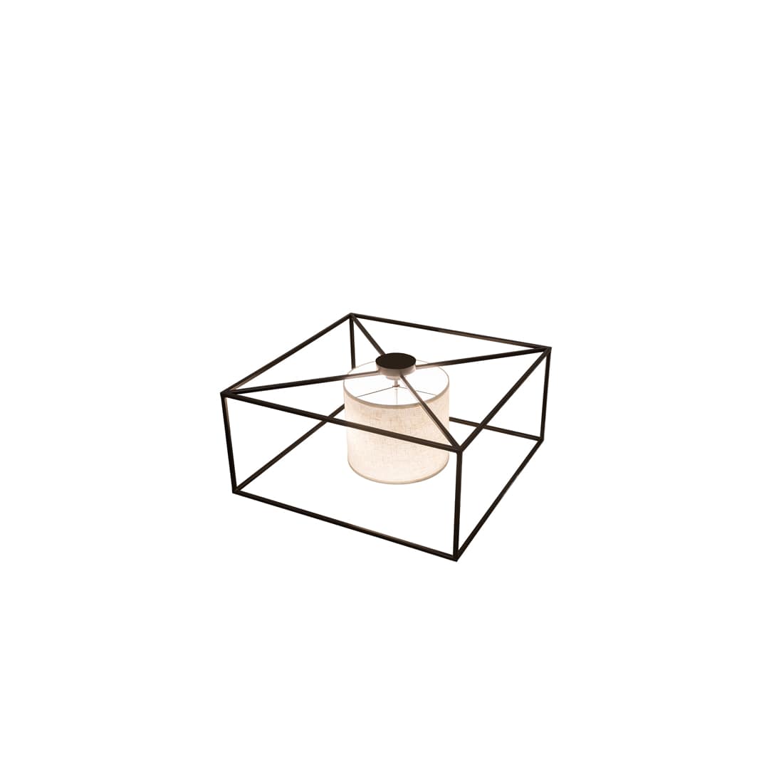 Kitzi 2 Light 43" Wide Semi-Flush Square Ceiling Fixture