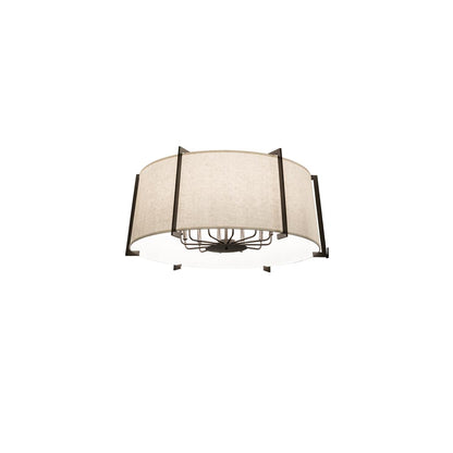 Cilindro Structure 12 Light 40" Wide Semi-Flush Drum Ceiling Fixture