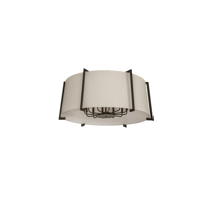 Cilindro Structure 12 Light 40" Wide Semi-Flush Drum Ceiling Fixture