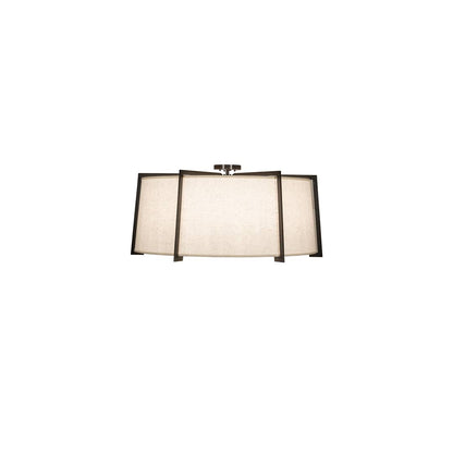 Cilindro Structure 12 Light 40" Wide Semi-Flush Drum Ceiling Fixture