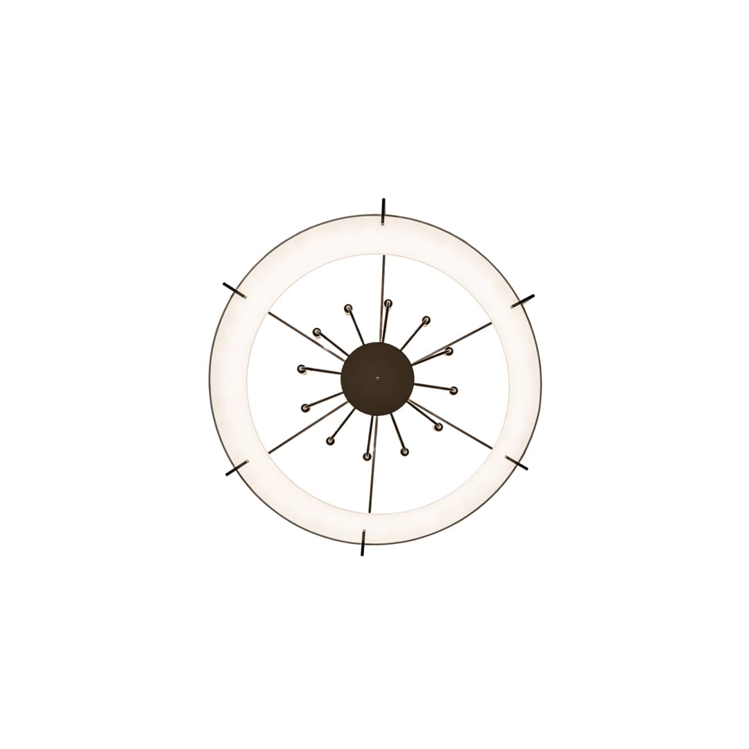 Cilindro Structure 12 Light 40" Wide Semi-Flush Drum Ceiling Fixture