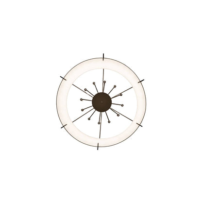 Cilindro Structure 12 Light 40" Wide Semi-Flush Drum Ceiling Fixture
