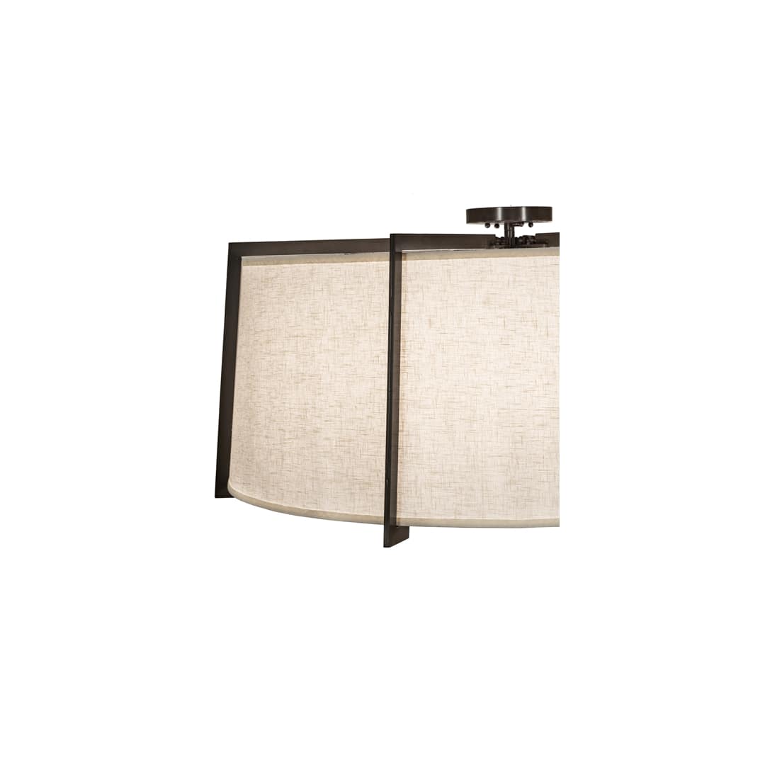 Cilindro Structure 12 Light 40" Wide Semi-Flush Drum Ceiling Fixture