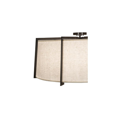 Cilindro Structure 12 Light 40" Wide Semi-Flush Drum Ceiling Fixture