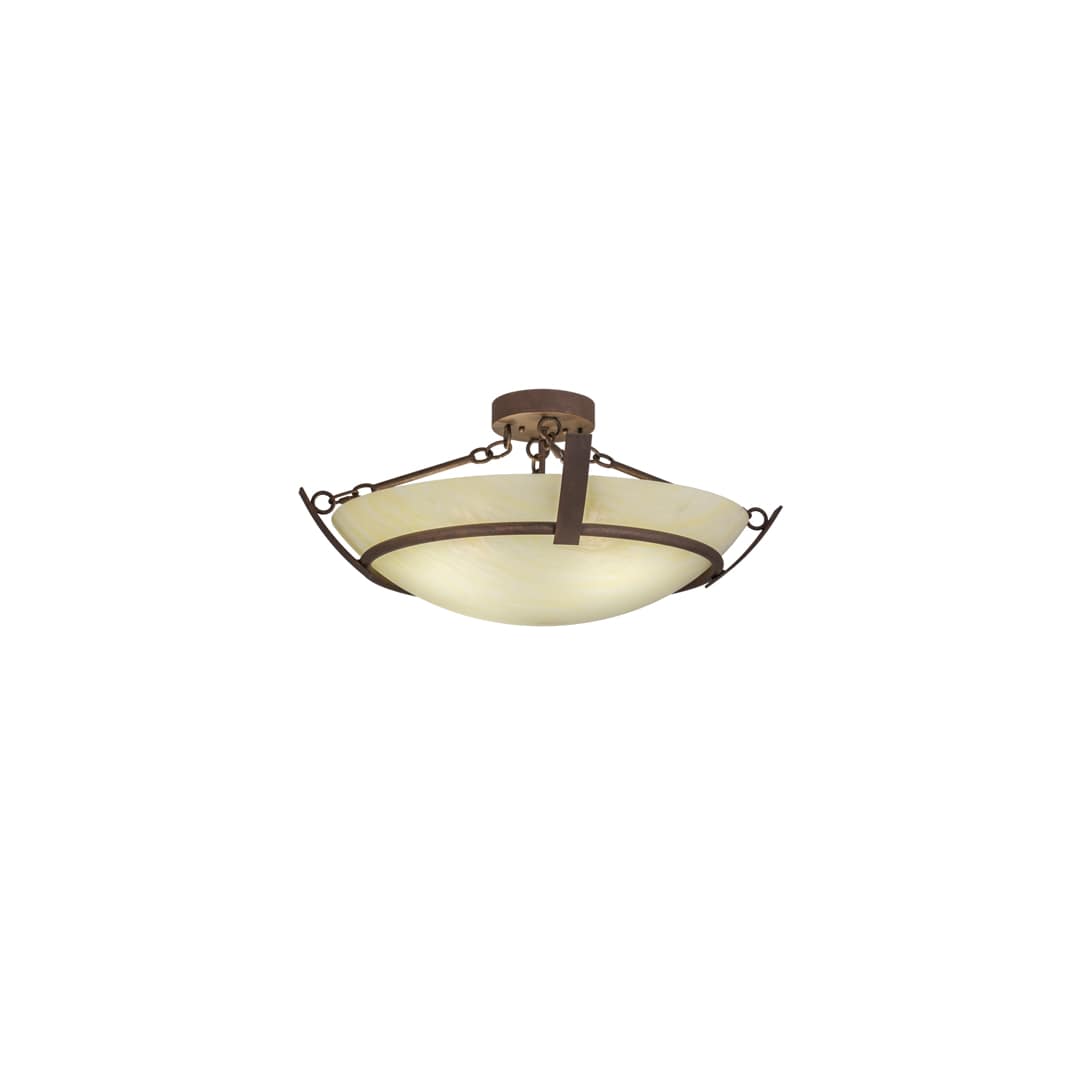 Covina 4 Light 30" Wide Semi-Flush Bowl Ceiling Fixture
