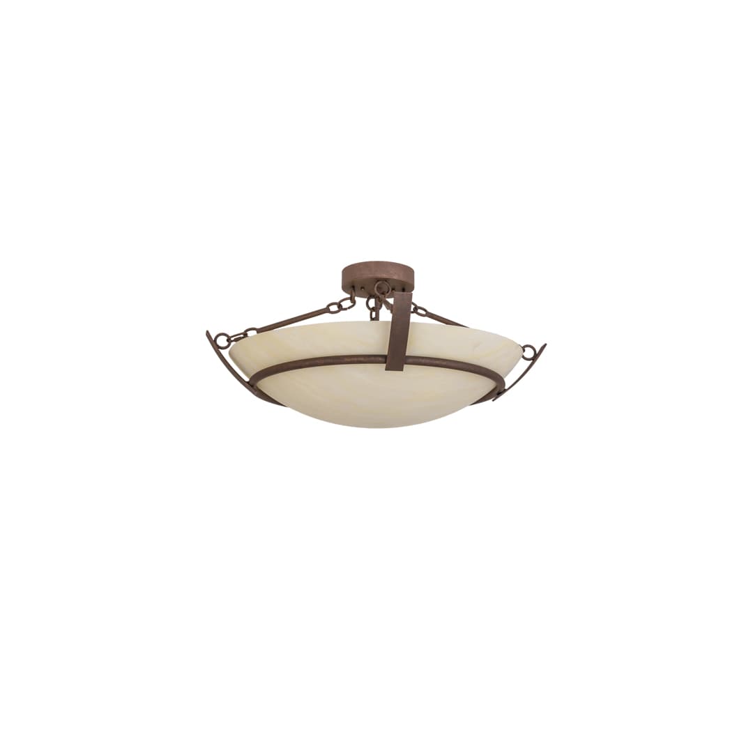 Covina 4 Light 30" Wide Semi-Flush Bowl Ceiling Fixture