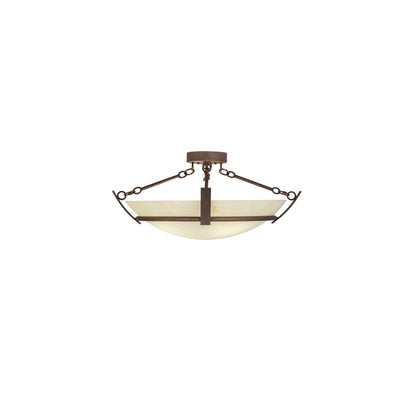 Covina 4 Light 30" Wide Semi-Flush Bowl Ceiling Fixture