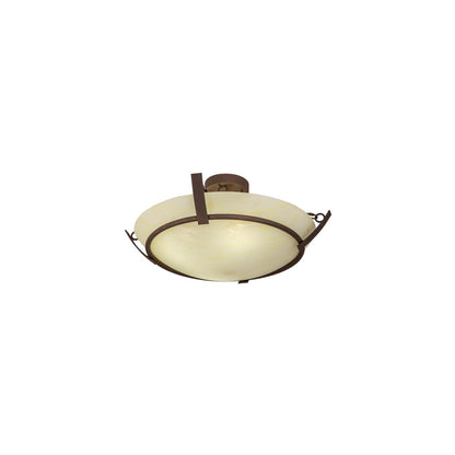 Covina 4 Light 30" Wide Semi-Flush Bowl Ceiling Fixture