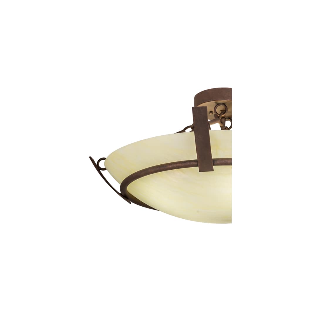 Covina 4 Light 30" Wide Semi-Flush Bowl Ceiling Fixture