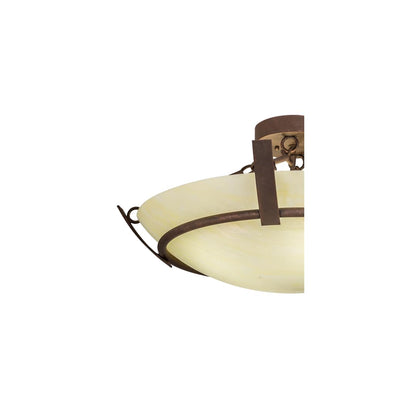 Covina 4 Light 30" Wide Semi-Flush Bowl Ceiling Fixture