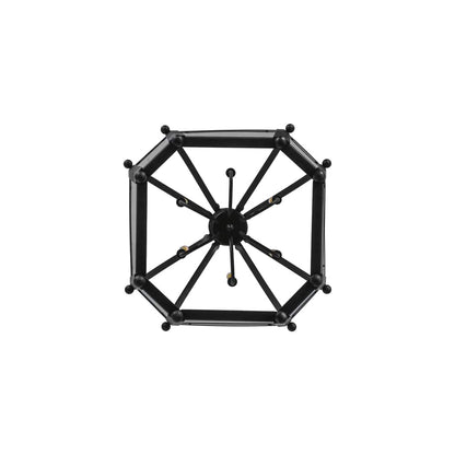 6 Light 33" Wide Taper Candle Pendant