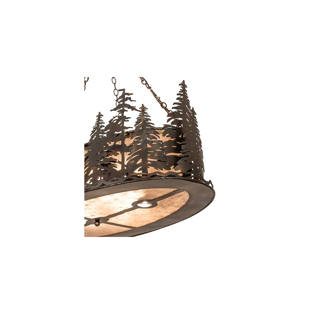 6 Light 48" Wide Linear Pendant