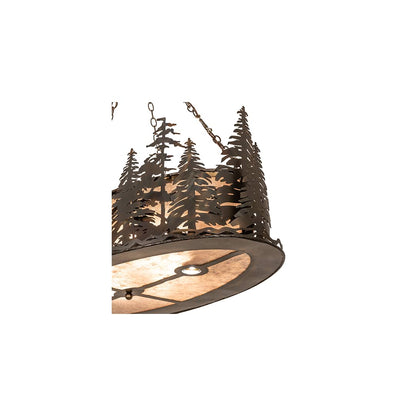 6 Light 48" Wide Linear Pendant