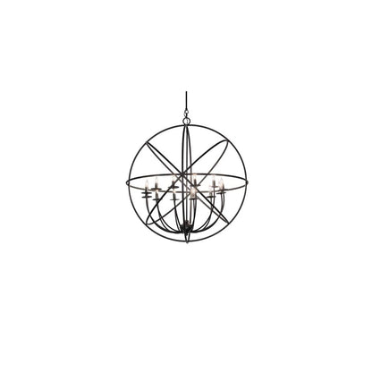 Atom Enerjisi 12 Light 36" Wide Taper Candle Globe Chandelier