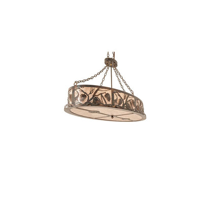 6 Light 48" Wide Linear Pendant