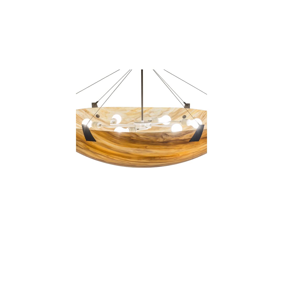 Araneta 6 Light 49" Wide Semi-Flush Bowl Ceiling Fixture - Oil Rubbed Bronze Finish - Medium Bulb Base