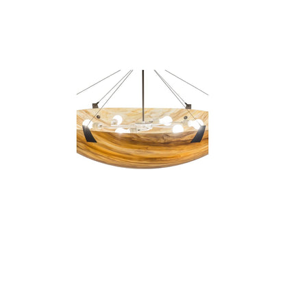 Araneta 6 Light 49" Wide Semi-Flush Bowl Ceiling Fixture - Oil Rubbed Bronze Finish - Medium Bulb Base