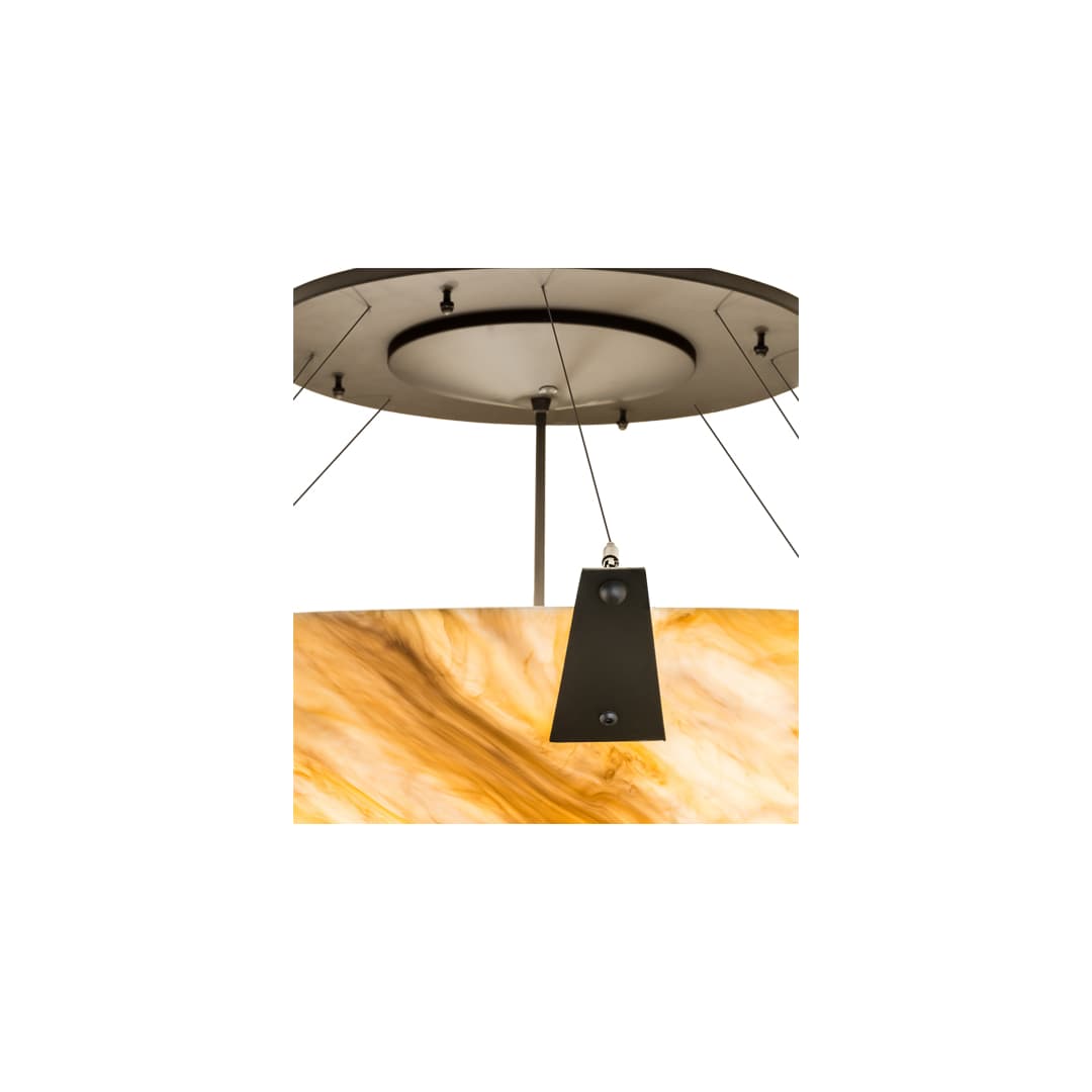Araneta 12 Light 61" Wide Semi-Flush Bowl Ceiling Fixture - Oil Rubbed Bronze Finish - GU24 Bulb Base