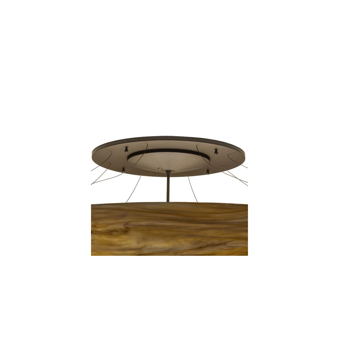 Araneta 12 Light 61" Wide Semi-Flush Bowl Ceiling Fixture - Oil Rubbed Bronze Finish - GU24 Bulb Base