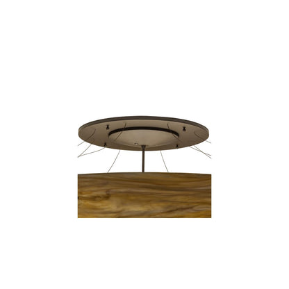 Araneta 12 Light 61" Wide Semi-Flush Bowl Ceiling Fixture - Oil Rubbed Bronze Finish - GU24 Bulb Base