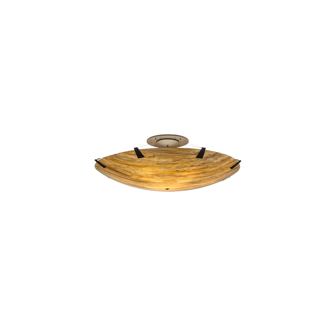 Araneta 14 Light 72" Wide Semi-Flush Bowl Ceiling Fixture - Oil Rubbed Bronze Finish - Medium Bulb Base